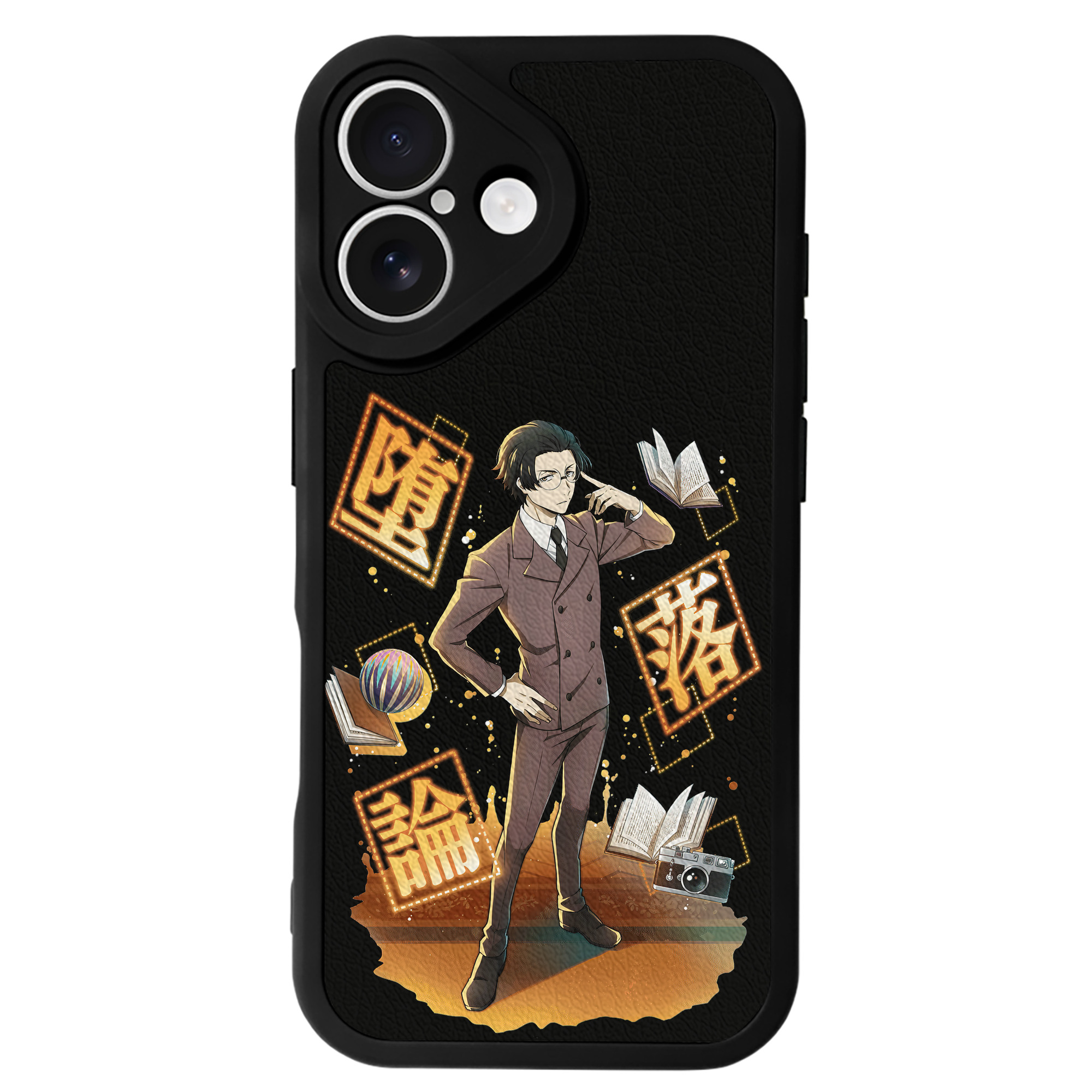 （画像用） 文豪ストレイドッグス Bungo Stray Dogs 【iPhone 16シリーズ対応】シリコンスマホケース（レザー調） 材質：シリコン